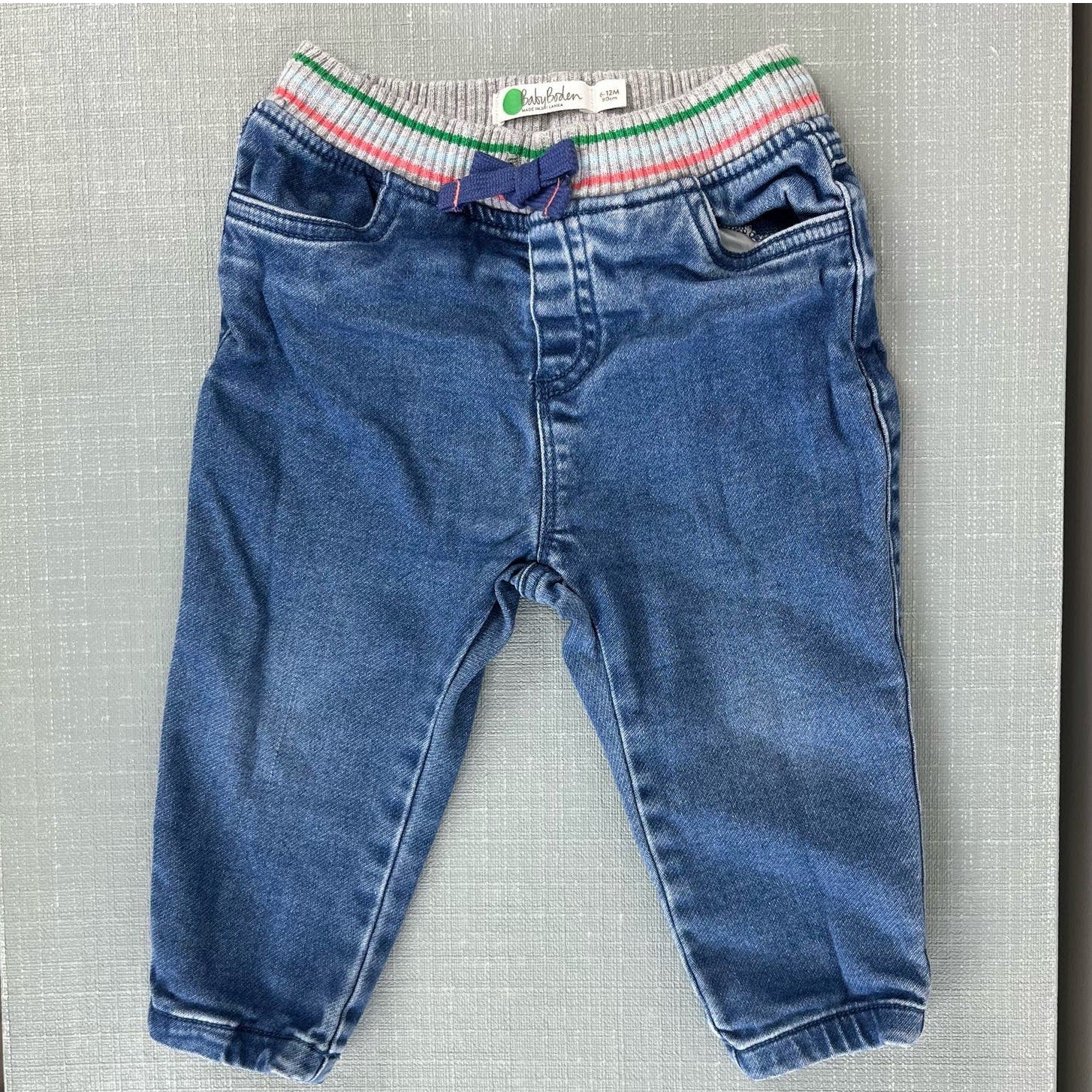 Mini Boden Pull on Jeans 6-12 Months