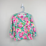 Load image into Gallery viewer, Lilly Pulitzer Girls Mini Corden Sweatshirt Resort white Pear Necessities L 8-10
