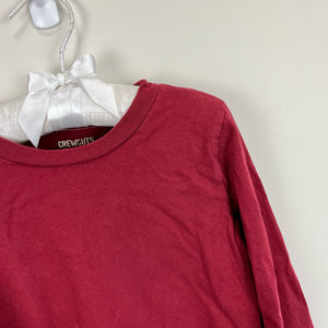 Crewcuts Boys Long Sleeve Burgundy Tee 3T