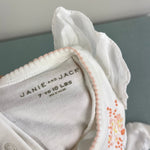 Load image into Gallery viewer, Aerin x Janie and Jack Embroidered Ruffle Footed 1-Piece Newborn
