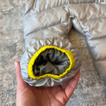 Load image into Gallery viewer, Patagonia Infant Hi-Loft Down Sweater Bunting Drifter Grey 12-18 Months
