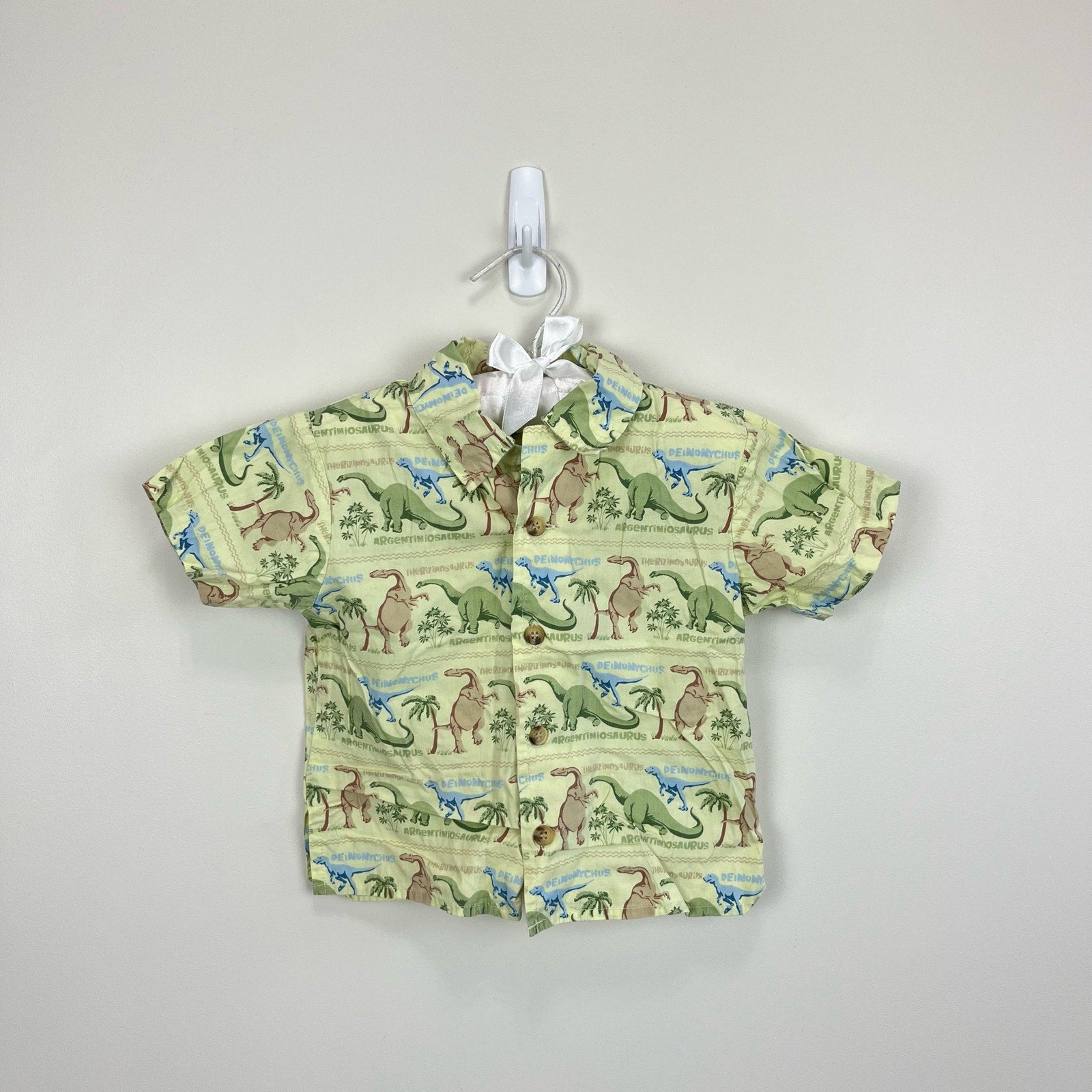 Vintage Good Lad Dinosaur Button Up Shirt 12 Months