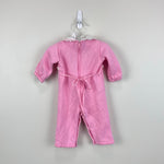Load image into Gallery viewer, Vintage Thomas Pink Ruffle Animal Train Coverall Romper 3-6 Months
