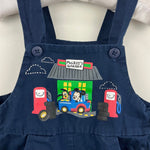 Load image into Gallery viewer, Disney Parks Mickey's Garage Navy Blue Overalls 18 Months
