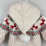 Load image into Gallery viewer, Hanna Andersson Gnome Hood Holiday Sweater Jacket Dear Deer 60 cm 3-6 Months
