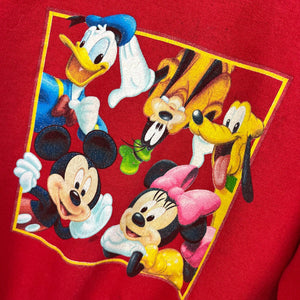 Vintage Disney Character Red Sweatshirt