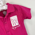 Load image into Gallery viewer, Vintage BUM Equipment Pink Shortall Romper 6-12 Months USA
