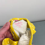 Load image into Gallery viewer, Mini Boden Baby Lamb Applique Dress Sweet Corn Yellow 6-9 Months
