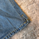 Load image into Gallery viewer, Vintage Y2K Looney Tunes WB Tweety Bird Blue Jean Overalls 7/8
