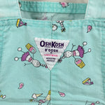Load image into Gallery viewer, Vintage OshKosh B'gosh Aqua Beach Shortalls 6 USA
