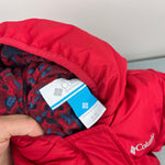 Load image into Gallery viewer, Columbia Snuggly Bunny Bunting Down Snow Suit Red 6-12 Months
