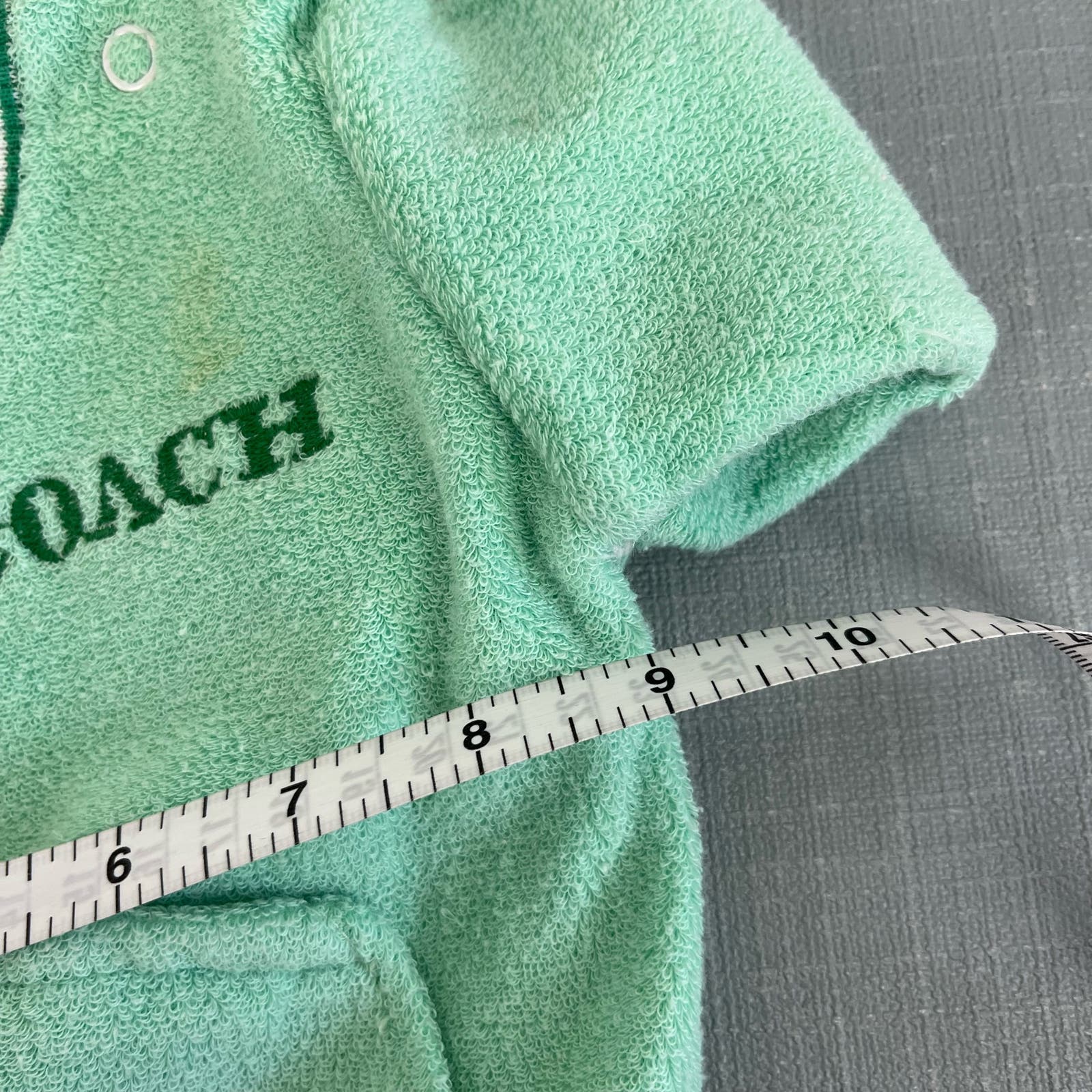 Vintage Healthtex Green COACH Pullover 6 Months USA