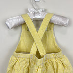Load image into Gallery viewer, Mini Boden Yellow Seersucker Applique Ice Cream Pinafore Dress 18-24 Months
