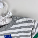 Load image into Gallery viewer, Florence Eiseman Stripe Knit Robot Longall 9 Months
