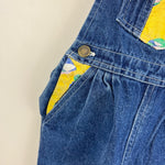 Load image into Gallery viewer, Vintage Hopscotch Kids Floral Patch Overalls 24 Months
