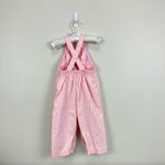 Load image into Gallery viewer, Vintage Healthtex Pink Striped Teddy Bear Overalls 24 Months USA
