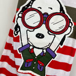 Load image into Gallery viewer, Vintage Snoopy Striped Romper 12 Months USA
