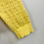 Load image into Gallery viewer, Mini Boden Pointelle Knit Sweater Top Soft Lemon 8-9 NWOT
