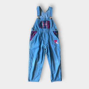 Vintage OshKosh B'gosh Tartan Blues Overalls 6