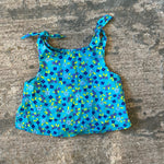 Load image into Gallery viewer, Vintage Basic Editions Blue Floral Outfit 24 Months
