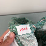 Load image into Gallery viewer, Vintage Janes Green Paisley Floral Lace Dress &amp; Bloomers Set Baby Girl

