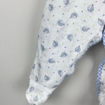 Load image into Gallery viewer, Magnolia Baby White Blue Sailboat Footie 9 Months
