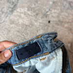 Load image into Gallery viewer, Abercrombie Kids High Rise Ultra Wide Leg Jeans Embroidered Bows 5/6 Long
