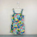 Load image into Gallery viewer, Mini Boden Fun Printed Playsuit Multi Coral Reef 9-10
