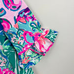 Load image into Gallery viewer, Lilly Pulitzer Girls Mini Sophie Ruffle Dress Multi Patch to Match XS 2-3 NWT
