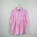 Load image into Gallery viewer, Ralph Lauren Long Sleeve Pony Cotton Shirtdress Pink 5T
