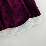 Load image into Gallery viewer, Vintage Rare Editions Velour Lace Ruffle Holiday Party Dress 24 Months
