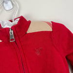 Load image into Gallery viewer, Burberry Full Zip Sweater Military Red 68 cm 6 Months
