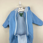 Load image into Gallery viewer, L.L. Light Bean Blue Fleece Bunting Snow Suit 3-6 Months
