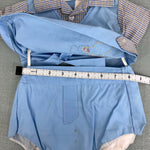 Load image into Gallery viewer, Vintage Mayfair Kids Blue Elephant Diaper Shirt Set Newborn
