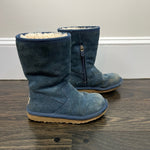 Load image into Gallery viewer, Ugg Australia K Lil Sunshine Side Zip Navy Blue Boots 12
