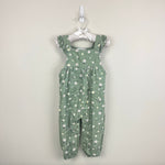 Load image into Gallery viewer, Angel Dear Daisy Play Ruffle Corduroy Overalls 12-18 Months
