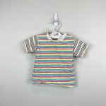 Load image into Gallery viewer, Vintage Sears Rainbow Striped T-Shirt Medium Infant USA
