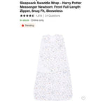 Load image into Gallery viewer, Halo Harry Potter Messenger Sleepsack Swaddle Wrap S 3-6 Months
