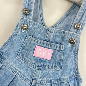 Vintage OshKosh B'gosh Blue Jean Bubble Romper 18 Months