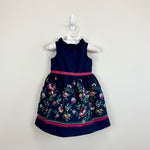 Load image into Gallery viewer, Janie and Jack Floral Border Dress 3-6 Months
