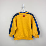 Load image into Gallery viewer, Vintage Lego Kids Wear Yellow Blue Magnetic Space Sweatshirt 3-4
