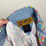 Load image into Gallery viewer, Vintage Limited Jeans Sleeveless Floral Button Front Shirt 4T
