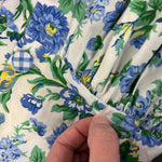 Load image into Gallery viewer, Vintage Rachel's Kids Floral Gingham Ruffle Dress 6
