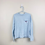 Load image into Gallery viewer, Vineyard Vines Boys Hockey Whale Glow-In-The-Dark Long Sleeve Pocket Tee Shirt 7
