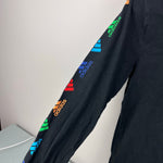 Load image into Gallery viewer, Adidas Long Sleeve Black Hoodie Logo Tee Shirt M 10/12
