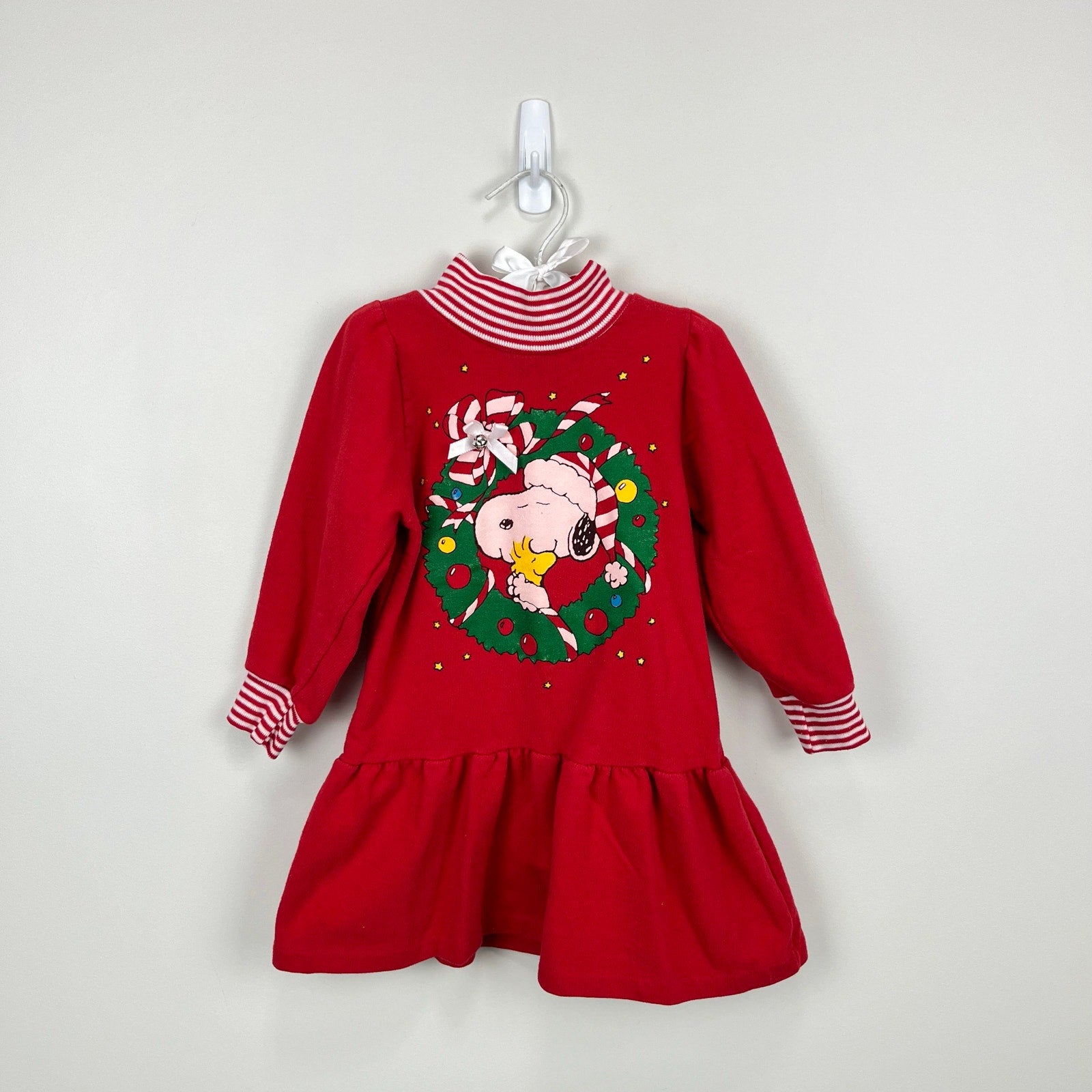 Vintage Peanuts Snoopy Christmas Sweatshirt Dress