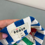 Load image into Gallery viewer, Mini Boden Hotch Potch Stripe Towelling Shorts 5-6
