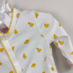 Load image into Gallery viewer, Mini Baby Boden White Yellow Chick Footie 3-6 Months
