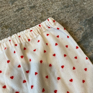 Vintage Carter's Smocked Polka Dot Heart Pajamas 4T USA