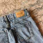 Load image into Gallery viewer, Abercrombie Kids High Rise Ultra Wide Leg Jeans Embroidered Bows 5/6 Long
